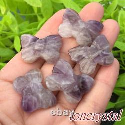 50pc wholesale Mix Natural Quartz Crystal butterfly Carved mini crystal skull