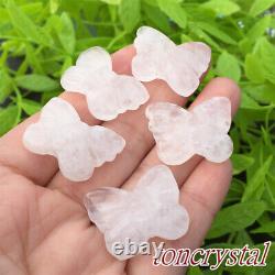 50pc wholesale Mix Natural Quartz Crystal butterfly Carved mini crystal skull