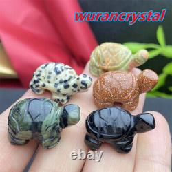 50pcs Wholesale Mix Natural Quartz crystal Animal Carved Mini Skull Healing gift