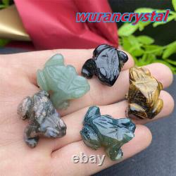 50pcs Wholesale Mix Natural Quartz crystal Animal Carved Mini Skull Healing gift