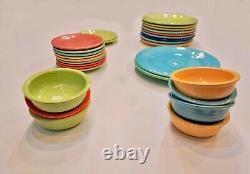 51 Piece Collection of Original Homer Laughlin Vintage Fiestaware