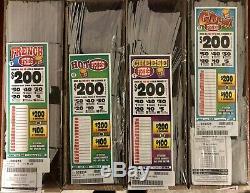 $520 Profit! Lot Of 4 Pull Tab Games French/hot/cheese/greasy Fry Pack