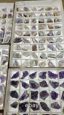 54 Piece Wholesale Lot Of Grade A Amethyst Crystals