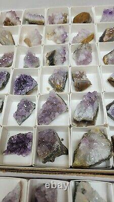 54 Piece Wholesale Lot Of Grade A Amethyst Crystals