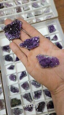 54 Piece Wholesale Lot Of Grade A Amethyst Crystals