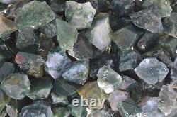 55 lbs Green Moss Agate Rough Stones Wholesale Lot Crystal Mineral Rock