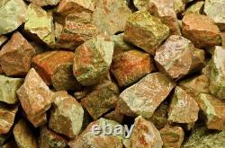 55 lbs Indian Unakite Rough Stones Wholesale Lot-Crystal Mineral Rock Specimen