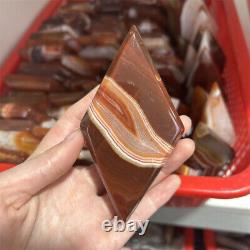 5KG Natural Red Agate Sardonyx Rhombus Quartz Crystal Healing Decor Wholesale
