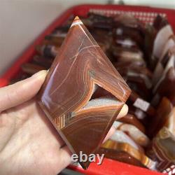 5KG Natural Red Agate Sardonyx Rhombus Quartz Crystal Healing Decor Wholesale