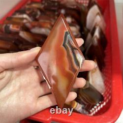 5KG Natural Red Agate Sardonyx Rhombus Quartz Crystal Healing Decor Wholesale