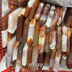 5KG Natural Red Agate Sardonyx Rhombus Quartz Crystal Healing Decor Wholesale