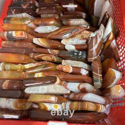 5KG Natural Red Agate Sardonyx Rhombus Quartz Crystal Healing Decor Wholesale