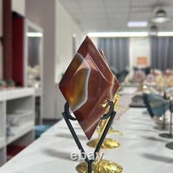 5KG Natural Red Agate Sardonyx Rhombus Quartz Crystal Healing Decor Wholesale