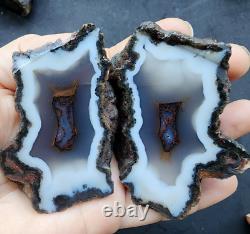 5.17 lbs/2.3 kg 9x Agate Pairs, Wholesale Agate, Bulk Agate, Agate Lot, Rock Lot