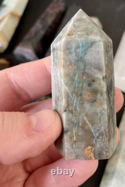 5.3 Lbs Lot Crystal Point Towers Obelisks Wholesale Bulk Various Stones 28pcs