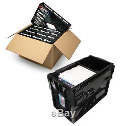 5 BCW Short Comic Book Bins Black Plastic Storage Box Bin Boxes with Partition