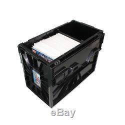 5 BCW Short Comic Book Bins Black Plastic Storage Box Bin Boxes with Partition