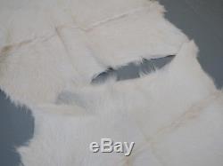 5 x goat skin hide fur pelt rug home decor really soft fluffy high quality