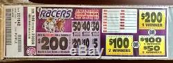 $600 Total Profit Lot Of 5 Pull Tab Games 5 Different Racer Packs Of 540 Tickets