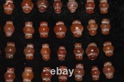 60 Genuine Large Ancient Pyu Culture Carnelian Carved Bead in Perfect Condition