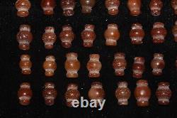 60 Genuine Large Ancient Pyu Culture Carnelian Carved Bead in Perfect Condition