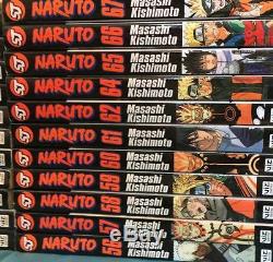 65 Lot Naruto 1-50, 51-67 (-55,-63) ALMOST COMPLETE Not included 68 69 70 71 72