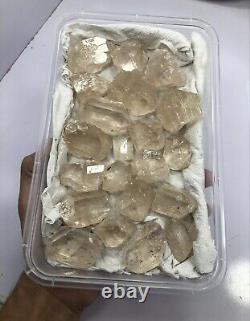 660 Gram Natural Unheated Topaz Terminated Crystals lot from Skardu Pakistan