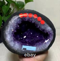 7.59LB wholesale Amethyst Crystal Church Cathedral Geode Mineral Specimen