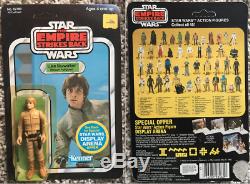 8 Star Wars ESB 45 back 1981 Vintage MIP Figures Luke Han Leia Yoda Jawa Dengar