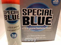 96 Cans Butane Gas Special Blue 5X refined. Lighter Refill Wholesale Fuel