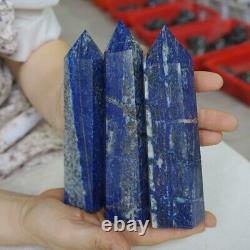 9.4LB 10Pcs Natural Lapis Lazuli & Pyrite Crystal Point Tower Healing Brazil