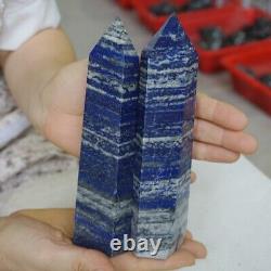 9.4LB 10Pcs Natural Lapis Lazuli & Pyrite Crystal Point Tower Healing Brazil