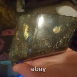 9.660 Lb 5 Pcs 3-5 In Labradorite Freeform Crystal Quartz Wholesale Bulk Lot