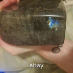 9.660 Lb 5 Pcs 3-5 In Labradorite Freeform Crystal Quartz Wholesale Bulk Lot