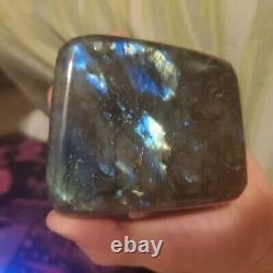 9.660 Lb 5 Pcs 3-5 In Labradorite Freeform Crystal Quartz Wholesale Bulk Lot