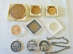 9 Medal Sesquicentennial Coin Maine Railroad Abbot Monson Abbot Bangor Aroostook