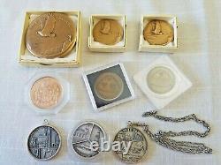 9 Medal Sesquicentennial Coin Maine Railroad Abbot Monson Abbot Bangor Aroostook