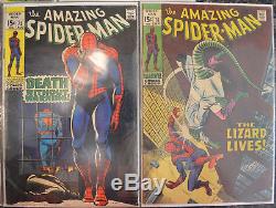 AMAZING SPIDER-MAN (7-Book) Silver Age LOT w #73 74 75 76 77 78 79 (1st Prowler)