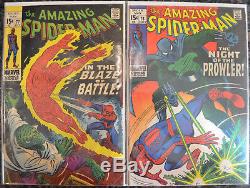 AMAZING SPIDER-MAN (7-Book) Silver Age LOT w #73 74 75 76 77 78 79 (1st Prowler)