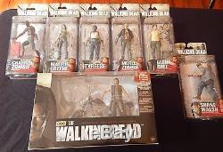 AMC The Walking Dead Mcfarlane Action Figures Collection Series 2-9 Lot of 55 T