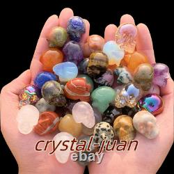 A lot of 1 Natural Mix Quartz Crystal Skull crystal figurine Wholesale