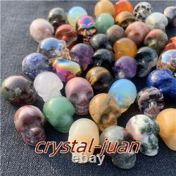 A lot of 1 Natural Mix Quartz Crystal Skull crystal figurine Wholesale