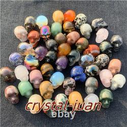 A lot of 1 Natural Mix Quartz Crystal Skull crystal figurine Wholesale