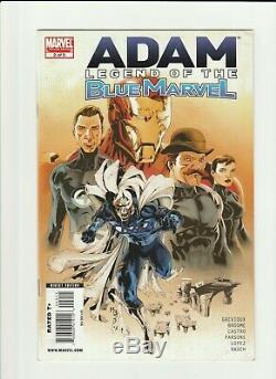 Adam Legend of the Blue Marvel #1 & #2 SET -1st app Adam Brashear Unpressed