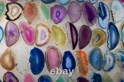 Agate Geode Slab Lot of 100 Quartz Polished Both Sides Agate Geode Slices Lot #1