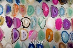 Agate Geode Slab Lot of 100 Quartz Polished Both Sides Agate Geode Slices Lot #1