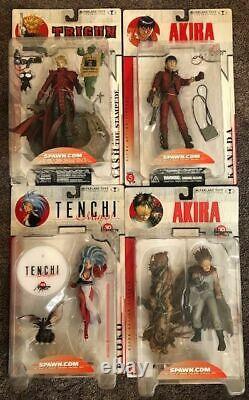 Akira Trigun 3D Animation Japan Series 1 Action Figure Set of 4 2000 McFarlane