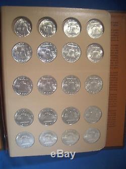 All 35 Coin! 1948 1963 UNC Complete Collection FRANKLIN Half Dollars Set Lot