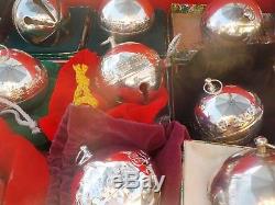 All 46 Annual 1971 2017 Wallace Silverplate Christmas Sleigh Bells, Complete