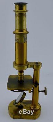 Altes Mikroskop Schiek in Berlin Nr. 1077 Messingmikroskop brass microscope